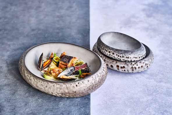 Mauro Assiette Galet 23x17x5,2cm